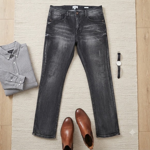 William Rast Other - William Rast Manhattan Slim Faded Black Jeans Mens 36x30 Denim Pants